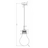 ROOT 40W E27 VÝPRODEJ Závěsné svítidlo, tvar žárovka, základna kov, povrch chrom, kryt sklo transparentní s čirým koncem, pro žárovku 1x40W, E27, 230V, IP20, tř.1, d=200mm, závěsné lanko l=1200mm, lze zkrátit. náhled 4