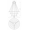 ONCE S LED 80W, RGBW CCT Závěsné svítidlo, kov, nikl mat, difuzor plast opál, LED 80W, 6400lm, dálk ovl, nebo smart telefon WIZ, stmívání, nast teplota CCT teplá 3000K - denní 6000K, RGBW, Ra80, 230V IP20, d=800mm, h=1500mm náhled 7