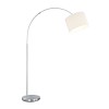 CAPRITO stojací Stojací lampa, základna kov, povrch nikl mat, stínítko textil bílá, difuzor sklo mat, pro žárovku 1x28W, E27, 230V, IP20, zař.tř.2, h=1500-2150mm, vyložení max 1000mm náhled 1