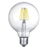 LED žárovka retro vintage filament Světelný zdroj, retro žárovka, koule, sklo čiré, LED 6W, E27, G95, 600lm/cca 30W žár, teplá 3000K, Ra80, 230V, stř život 10.000 hod, 10.000 zap/vyp, d=95mm, l=135mm náhled 1