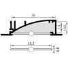 WAKE PROFIL 53x13,5mm Vestavný zápustný profil, materiál hliník, povrch černý, maximální šířka LED pásků w=8mm, boční úchyt LED pásků, rozměry 53x13,5mm, l=3000mm, svítí nahoru, nebo dolů náhled 9