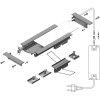 WAKE profil Vestavný zápustný profil, materiál hliník, povrch surový, maximální šířka LED pásků w=8mm, boční úchyt LED pásků, rozměry 53x13,5mm, l=2000mm, svítí nahoru, nebo dolů náhled 12