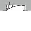 WAKE PROFIL 53x13,5mm Vestavný zápustný profil, materiál hliník, povrch černý, maximální šířka LED pásků w=8mm, boční úchyt LED pásků, rozměry 53x13,5mm, l=3000mm, svítí nahoru, nebo dolů náhled 13
