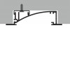 WAKE profil Vestavný zápustný profil, materiál hliník, povrch surový, maximální šířka LED pásků w=8mm, boční úchyt LED pásků, rozměry 53x13,5mm, l=2000mm, svítí nahoru, nebo dolů náhled 13