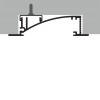 WAKE profil Vestavný zápustný profil, materiál hliník, povrch surový, maximální šířka LED pásků w=8mm, boční úchyt LED pásků, rozměry 53x13,5mm, l=4000mm, svítí nahoru, nebo dolů náhled 14