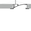 WAKE PROFIL 53x13,5mm Vestavný zápustný profil, materiál hliník, povrch černý, maximální šířka LED pásků w=8mm, boční úchyt LED pásků, rozměry 53x13,5mm, l=3000mm, svítí nahoru, nebo dolů náhled 16