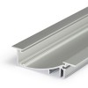 WAKE PROFIL 53x13,5mm Vestavný zápustný profil, materiál hliník, povrch černý, maximální šířka LED pásků w=8mm, boční úchyt LED pásků, rozměry 53x13,5mm, l=3000mm, svítí nahoru, nebo dolů náhled 5