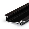 WAKE PROFIL 53x13,5mm Vestavný zápustný profil, materiál hliník, povrch černý, maximální šířka LED pásků w=8mm, boční úchyt LED pásků, rozměry 53x13,5mm, l=3000mm, svítí nahoru, nebo dolů náhled 1