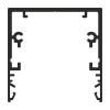 CORNER PROFIL 53x53mm Stropní, přisazený profil pro LED pásky, materiál hliník, povrch surový, max šířka LED pásků w=32mm, rozměry 53x53mm, l=2000mm náhled 5