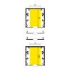 CORNER PROFIL 53x53mm Stropní, přisazený profil pro LED pásky, materiál hliník, povrch surový, max šířka LED pásků w=32mm, rozměry 53x53mm, l=2000mm náhled 6