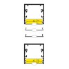 CORNER PROFIL 53x53mm Stropní, přisazený profil pro LED pásky, materiál hliník, povrch surový, max šířka LED pásků w=32mm, rozměry 53x53mm, l=2000mm náhled 9