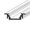 GLAUX PROFIL 24x7mm Vestavný, profil pro LED pásky, materiál hliník, povrch černý, max šířka LED pásků w=10mm, rozměry 24x7mm, l=4000mm náhled 2