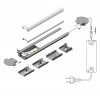 GLAUX PROFIL 24x7mm Vestavný, profil pro LED pásky, materiál hliník, povrch černý, max šířka LED pásků w=10mm, rozměry 24x7mm, l=4000mm náhled 14
