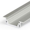 GLAUX PROFIL 24x7mm Vestavný, profil pro LED pásky, materiál hliník, povrch černý, max šířka LED pásků w=10mm, rozměry 24x7mm, l=4000mm náhled 6
