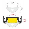 CHENO PROFIL 20x8mm Přisazený, stropní profil pro LED pásky, materiál hliník, povrch bílý, max šířka LED pásků w=10mm, rozměry 20x8mm, l=4000mm náhled 9
