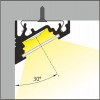 CHIMA profil Přisazený, rohový profil pro LED pásky, sklon 60° nebo 30°, materiál hliník, povrch elox, max šířka LED pásků w=10mm, rozměry 16x20mm, l=3000mm náhled 18