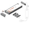 NAPUS PROFIL 32x11mm Přisazený, stropní profil pro LED pásky, materiál hliník, povrch bílý, max šířka LED pásků w=24mm, rozměry 32x11mm, l=2000mm náhled 11