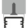 BORAGO profil Přisazený profil pro LED pásky, materiál hliník, povrch černý, max šířka LED pásků w=8mm, rozměry 12,2x7mm, l=2000mm náhled 11