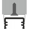 BORAGO PROFIL 12,2x7mm Přisazený profil pro LED pásky, materiál hliník, povrch černý, max šířka LED pásků w=8mm, rozměry 12,2x7mm, l=2000mm náhled 11