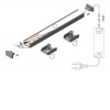 BORAGO PROFIL 12,2x7mm Přisazený profil pro LED pásky, materiál hliník, povrch černý, max šířka LED pásků w=8mm, rozměry 12,2x7mm, l=2000mm náhled 13