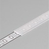 Difuzor nasouvací A Nasouvací difuzor k profilu pro LED pásky, materiál polykarbonát PC/PP, povrch transparentní, propustnost 90%, rozměry 10x0,8mm, l=2000mm
