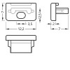 BORAGO koncovka bez otvoru Koncovka profilu pro LED pásky bez otvoru, materiál ABS, povrch bílá, rozměry 12,2x7x7mm náhled 2