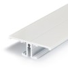BELLIS profil Nástěnný, přisazený profil pro LED pásky, materiál hliník, povrch bílý, max šířka LED pásků w=10mm, rozměry 40x13,5mm, l=2000mm, svítí nahoru/dolů náhled 1