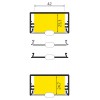 BARTIAS PROFIL 53x28mm Přisazený profil pro LED pásky, materiál hliník, povrch černý, max šířka LED pásků w=50mm, rozměry 53x28mm, l=4000mm náhled 8