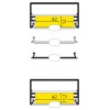 BARTIAS PROFIL 53x28mm Přisazený profil pro LED pásky, materiál hliník, povrch černý, max šířka LED pásků w=50mm, rozměry 53x28mm, l=4000mm náhled 9