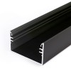 BARTIAS profil Přisazený pro LED pásky, materiál hliník, povrch černý, max šířka LED pásků w=50mm, rozměry 53x28mm, l=4000mm