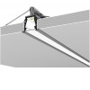 BASSIA profil Vestavný, zápustný profil pro LED pásky, materiál hliník, povrch černý, max šířka LED pásků w=10mm, rozměry 23,4x19mm, l=4000mm náhled 18