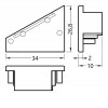 CHIMA koncovka 27 VÝPRODEJ Koncovka profilu pro LED pásky bez otvoru, materiál ABS, povrch černá, 2ks v balení, rozměry 34x26,8x10mm náhled 2