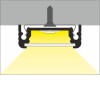 CHENO profil PŘISAZENÝ Přisazený profil pro LED pásky, materiál hliník, povrch černý, max šířka LED pásků w=14mm, rozměry 24x9mm, l=4000mm náhled 16