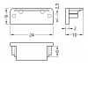 CHENO koncovka bez otvoru 14 VÝPRODEJ Koncovka profilu pro LED pásky bez otvoru, obdélníková, materiál ABS, povrch šedá, rozměry 24x9x10mm náhled 2