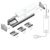 CHIMA PROFIL 14, 24x19,4mm Přisazený, rohový profil pro LED pásky, sklon 60° nebo 30°, materiál hliník, povrch bílý, max šířka LED pásků w=14mm, rozměry 24x19,4mm, l=4000mm náhled 15