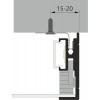 FABANIA profil Přisazený, nástěnný profil pro LED pásky, materiál hliník, povrch elox šedostříbrný mat, max šířka LED pásků w=12mm, rozměry 10x33mm, l=2000mm náhled 6