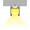 FICARIA PROFIL, 23x25,1mm Přisazený, závěsný profil pro LED pásky, materiál hliník, povrch elox šedostříbrný mat, max šířka LED pásků 20mm, rozměry 23x25,1mm, l=2000mm náhled 23
