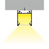 FICARIA profil Přisazený, stropní profil, materiál hliník, povrch černý, max šířka LED pásků w=20mm, rozměry 23x25,1mm, l=4000mm náhled 23