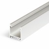 FICARIA profil Přisazený, závěsný profil pro LED pásky, materiál hliník, povrch bílý, max šířka LED pásků 20mm, rozměry 23x25,1mm, l=4000mm náhled 9