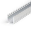 SYTHIA profil Přisazený, profil pro LED pásky, materiál hliník, povrch elox šedostříbrný mat, max šířka LED pásků w=10mm, rozměry 12x12mm, l=2000mm náhled 4