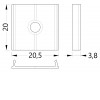 DRŽÁK profilu T Držák profilu, zahloubený, materiál hliník, povrch surový, 1ks v balení, rozměry 20,5x20x3,8mm náhled 2