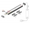 FRITILA PROFIL 6,6x14,4mm Přisazený profil pro LED pásky, materiál hliník, povrch elox šedostříbrný mat, max šířka LED pásků w=12mm, rozměry 6,6x14,4mm, l=2000mm náhled 11