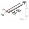 FILAGO PROFIL 21,3x6,6mm Vestavný, zápustný profil pro LED pásky, materiál hliník, povrch černý, max šířka LED pásků w=12mm, rozměry 6,6x21,3mm, l=3000mm náhled 14