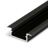 FILAGO PROFIL 21,3x6,6mm Vestavný, zápustný profil pro LED pásky, materiál hliník, povrch černý, max šířka LED pásků w=12mm, rozměry 6,6x21,3mm, l=3000mm náhled 1