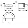 FILAGO koncovka s otvorem Koncovka profilu pro LED pásky s otvorem, materiál ABS, povrch stříbrná, 1ks v balení, rozměry 21,3x6,6x15,6mm náhled 2