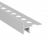 DOPA 41,4x24mm Profil pro LED pásky pro osvětlení schodiště, materiál hliník, povrch elox šedostříbrný, max šířka LED pásků w=10mm, rozměry 41,4x24mm, délka l=4050mm náhled 1