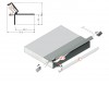 POSET U 35,2x28,6mm Profil pro LED pásky pro nepřímé osvětlení v sádrokartonu, materiál hliník, povrch elox šedostříbrný, max šířka LED pásků 12mm, rozměry 35,2x28,6mm, délka l=4050mm. náhled 3