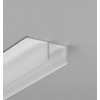 JANOS 34,6x14mm Podhledový, bezrámečkový profil do hrany sádrokartonu, pro LED pásky, materiál hliník, povrch bílý, max šířka LED pásků w=14mm, rozměry 34,6x14mm, délka l=2000mm, horní montáž do SDK náhled 1