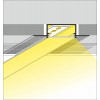 NUPHAR profil 63 FLAT FRAMELESS Vestavný, zápustný bezrámečkový profil pro LED pásky do sádrokartonu, materiál hliník, povrch elox šedostříbrný mat, max šířka LED pásků w=30mm, rozměry 63,4x15,9mm, l=4000mm náhled 4