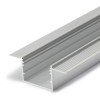 NUPHAR profil 63 DEEP FRAMELESS Vestavný, zápustný bezrámečkový profil pro LED pásky do sádrokartonu, materiál hliník, povrch bílý, max šířka LED pásků w=30mm, rozměry 63,4x24mm, l=2000mm náhled 1